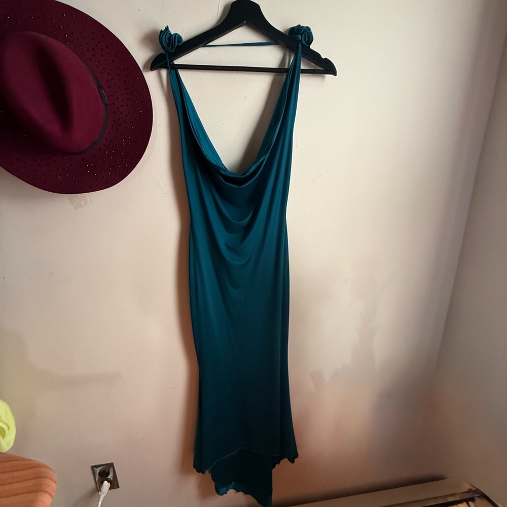 Oh Polly Teal Dress